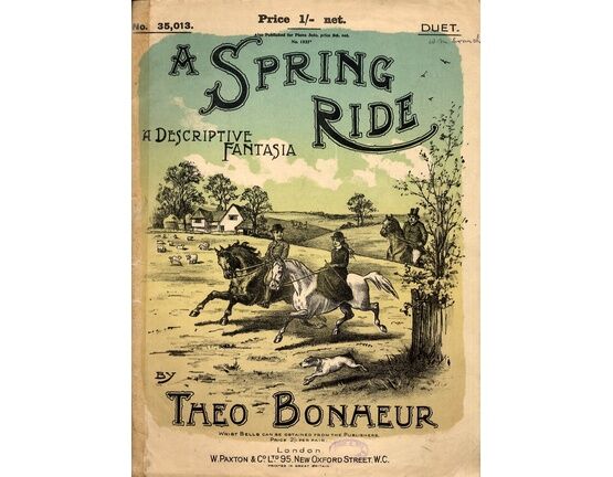 7814 | A Spring Ride - Descriptive fantasia for piano duet