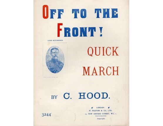 7814 | Off to the Front! - Quick March for Piano Solo - Paxton edition No. 3244