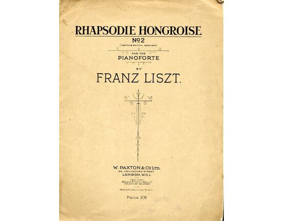 7814 | Rhapsodie Hongroise No. 2 - For the Pianoforte - Paxton's Edition No. 50379