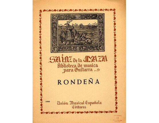 7815 | Biblioteca de Musica para Guitarra - Rondena - 19900