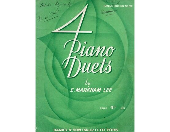 7817 | 4 Piano Duets - Banks Edition No. 202