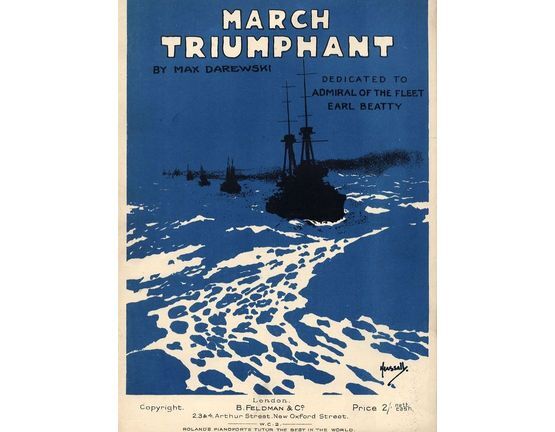 7823 | March Triumphant - For Piano Solo - Dedicated to Admiral of the Fleet Earl Beatty