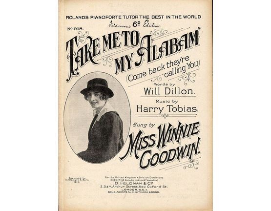 7823 | Take me to my Alabam' (Come Back, they're calling You)  - Featuring Miss Winnie Goodwin