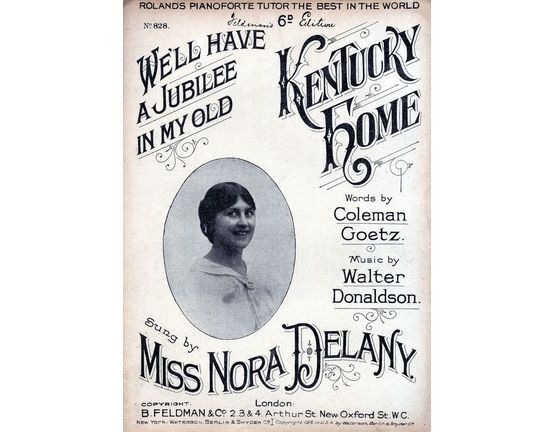 7823 | We'll Have a Jubilee in My Old Kentucky Home - Miss Nora Delany