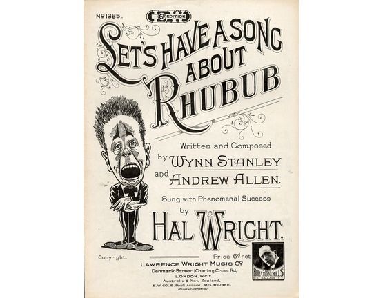 7838 | Let's Have a Song about Rhubub - Sung by Hal Wright