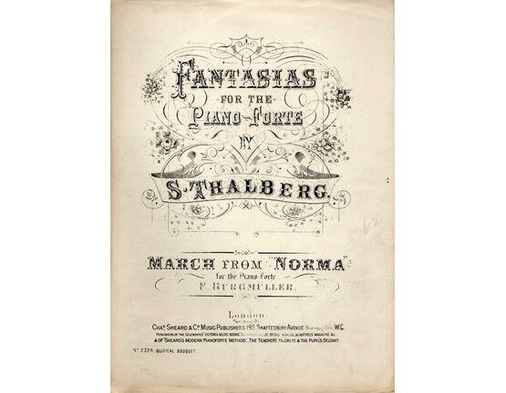 7842 | March from Bellini's Opera "Norma" - Piano Solo - From the Series 'Fantasias for the Pianoforte by S. Thalberg'