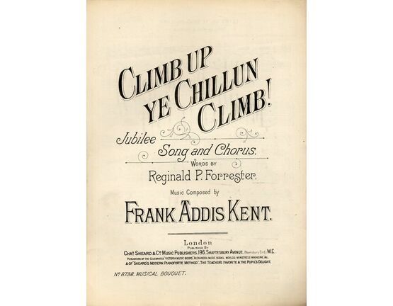 7843 | Climb up ye Chillun Climb! - Song and Chorus