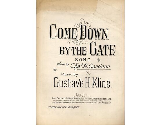 7843 | Come Down by the Gate - Song