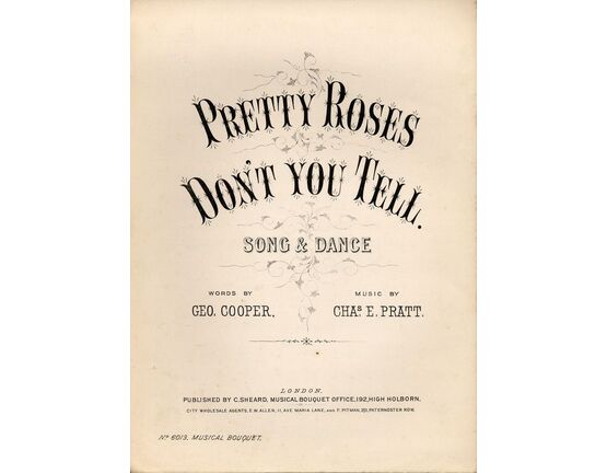 7843 | Pretty Roses Dont You Tell - Song & Dance - Musical Boquuet No. 6013