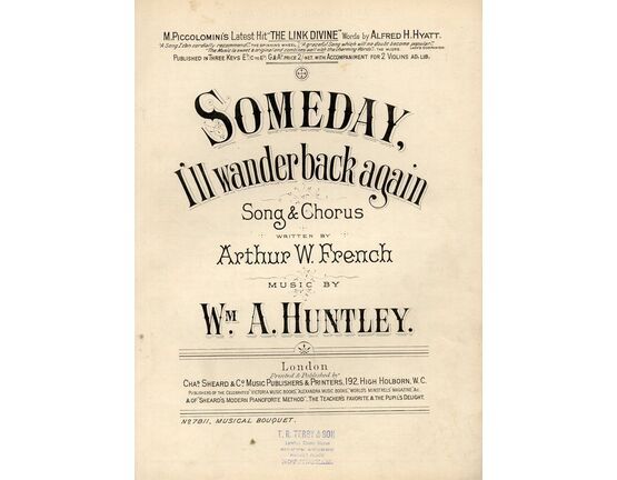 7843 | Someday, I'll Wander Back Again - Song & Chorus