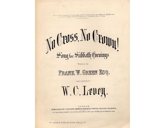 7845 | No Cross, No Crown! - Musical Bouquet No. 5208 & 5209