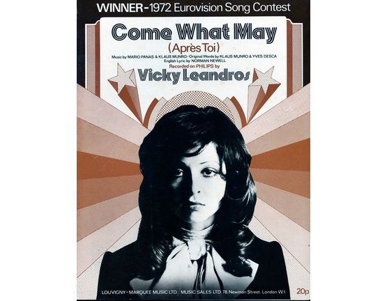 7849 | Come what may (Apres Toi) - Featuring Vicky Leandros, 1972 Eurovision song contest winner