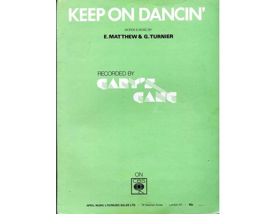 7849 | Keep on Dancin - As recorded by Gary's Gang