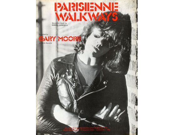 7849 | Parisienne Walkways - Recorded by gary Moore on MCA Records - For Piano and Voice with Guitar chord symbols