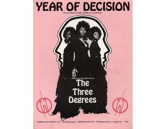 7849 | Year of Decision - Recorded on Philadelphia Records by The Three Degrees - For Piano and Voice with Chord symbols