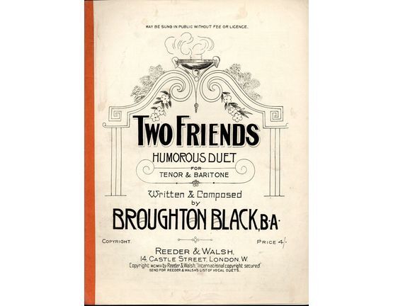 7853 | Two Friends - Humorous Duet for Tenor & Baritone