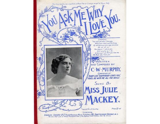 7856 | You Ask Me Why I Love You - Sung by Miss Julie Mackey