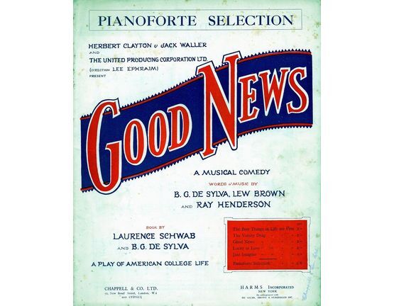 7857 | "Good News"  - A Musical Comedy Piano Selection