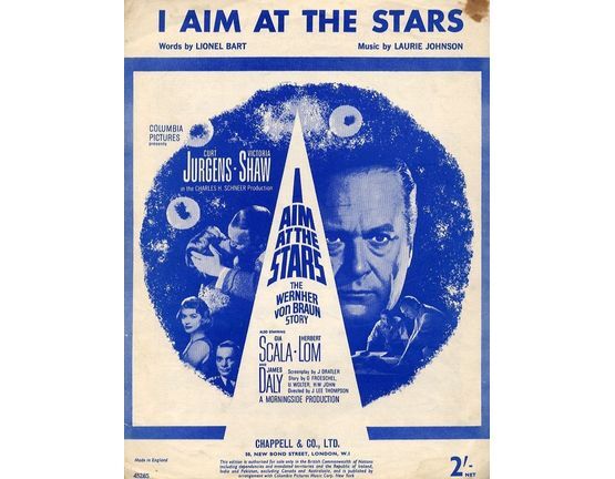 7857 | I Aim at the Stars - From the Columbia Picture "I Aim at the Stars, The Wernher von Braun Story starring Curt Jurgens and Victoria Shaw