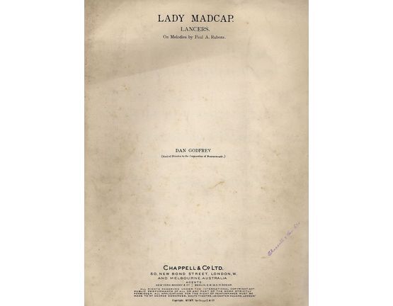 7857 | Lady Madcap Lancers - For Piano and Violin