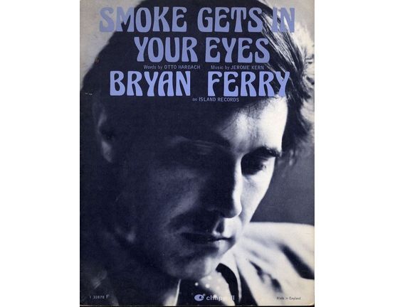 7857 | Smoke gets in your Eyes - Recorded by Bryan Ferry - For Piano and Voice with Chord symbols