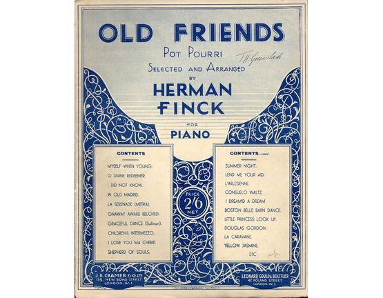 7862 | Old Friends - Pot Pourri - For Piano