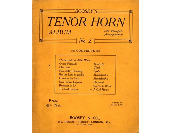 7864 | Boosey's Tenor Horn Album No. 2 - With Pianoforte Accompaniment