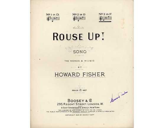 7864 | Rouse Up! - Song in the key of F major for High Voice