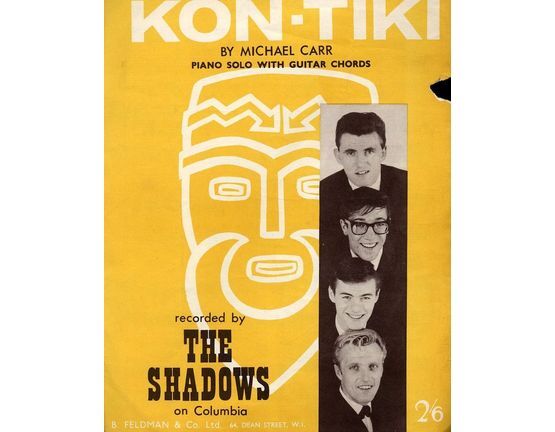 7871 | Kon Tiki, The Shadows. Piano Solo with guitar chords