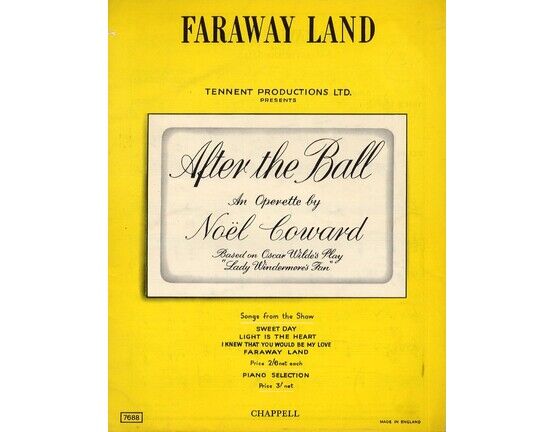 7872 | Faraway Land from 'After The Bell', based on Oscar Wilde's Play 'Lady Windermere's Fan'. No. 7688