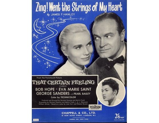 7872 | Zing! Went the Strings of my Heart - From the Paramount Picture "That Certain Feeling" Starring Bob Hope, Eva Marie, Saint George Sanders With Pearl Bailey