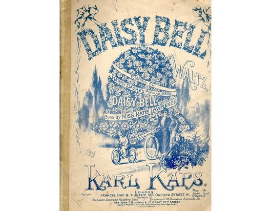 7880 | Daisy Bell - Waltz - Piano Solo founded on Harry Dacre's Popular Song Sung by Miss Katie Lawrence