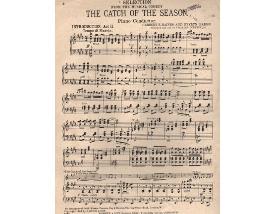 7881 | 'The Catch of the Season' - Selection from the Musical Comedy