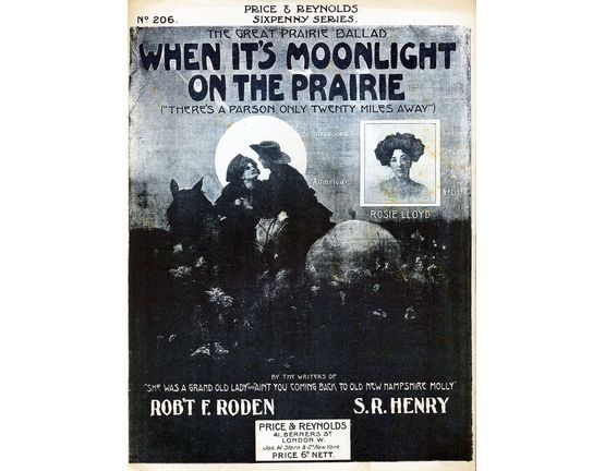 7882 | When Its Moonlight On The Prairie (Theres A Parson Only Twenty Miles Away) - Rosie LLoyd