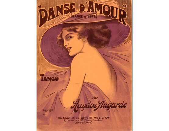 7885 | Danse D'Amour (Dance of Love) - Tango - For Piano Solo
