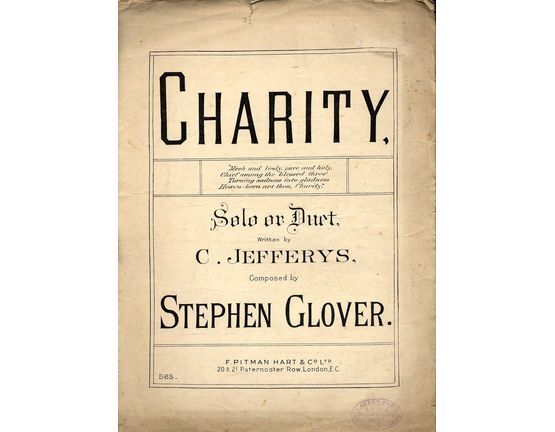 7893 | Charity - Solo or Duet