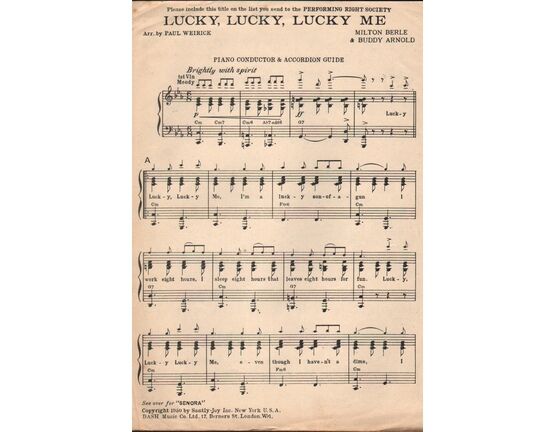7907 | DANCE BAND with Vocals:-  (a) Lucky, Lucky, Lucky Me  (b) SeÃƒÆ’Ã‚Â±ora
