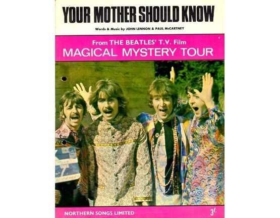 7909 | Your Mother Should Know - From the Beatles T.V. Film Magical Mystery Tour - For Piano and Voice (with chord symbols)