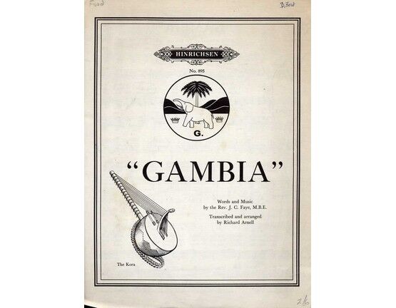 7911 | Gambia - Song - For Voice and Piano - Hinrichsen Edition No. 895