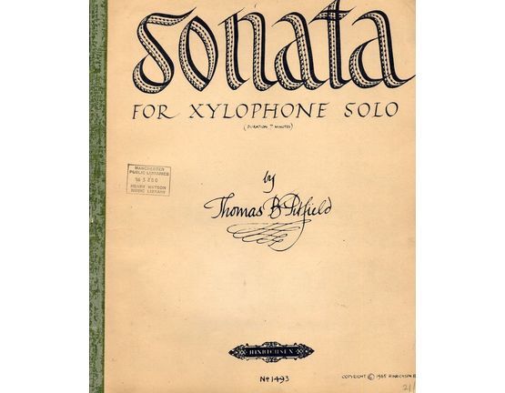 7911 | Sonata - For Xylophone Solo - Hinrichsen Edition No. 1493