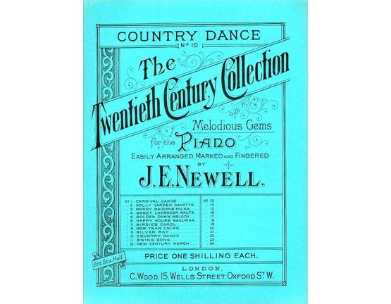 7917 | Country Dance - No. 20 from The Twentieth Century Collection of Melodious Gems for the Piano