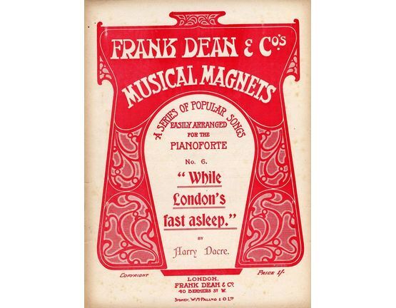 7920 | While London's fast asleep - Frank Dean & Co's Musical Magnets Series No. 6