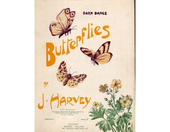 7923 | Butterflies - Barn Dance for Piano Solo