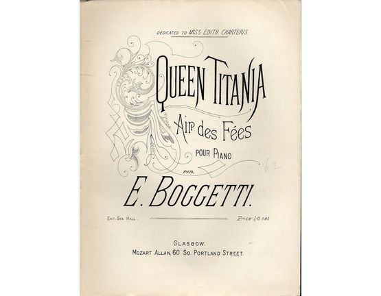 7923 | Queen Titania - Air des Fees - Pour Piano - Dedicated to Miss Edith  Charters