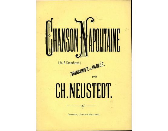 7935 | Chanson Napolitaine - For Piano Solo