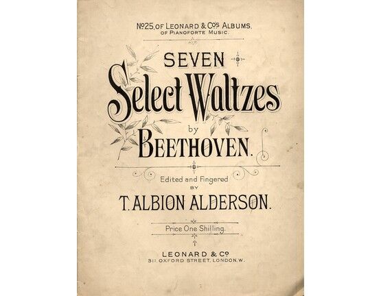 7937 | Seven Select Waltzes by Beethoven - No. 25 of Leonard and Co's Albums for Piano