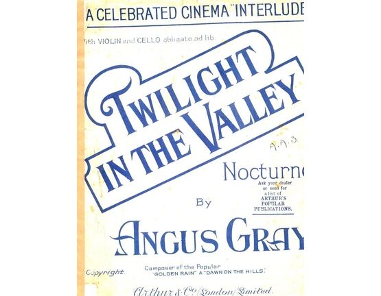 7939 | A Celebrated Cinema "Interlude" - Twilight in the Valley - With Violin and Cello Accord