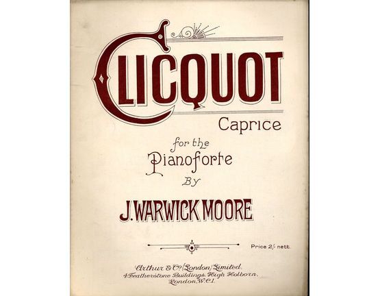 7939 | Clicquot Caprice - For the Pianoforte