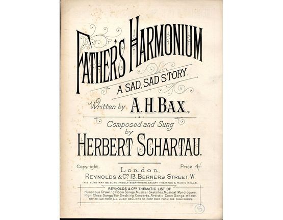 7940 | Fathers Harmonium - A Sad, Sad Story