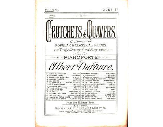 7940 | La Consolation - Crotchets & Quavers Series No. 12 - For Piano SOlo